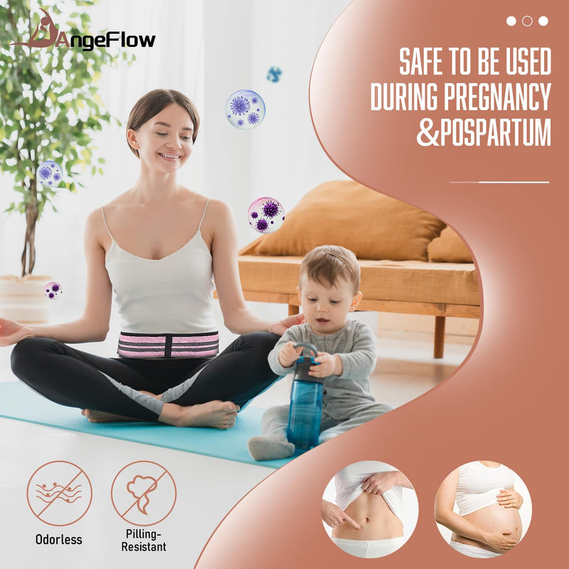 Sacroiliac Belt - SI Joint Belt for Alleviate Sciatica,Joint,Pelvis,Lower Back,Leg and Sacral Nerve Pain Caused by Si Joint Dysfunction -Adjustable Pelvis Hip Belt for Women and Men (Pink 32"-47") Large Pink