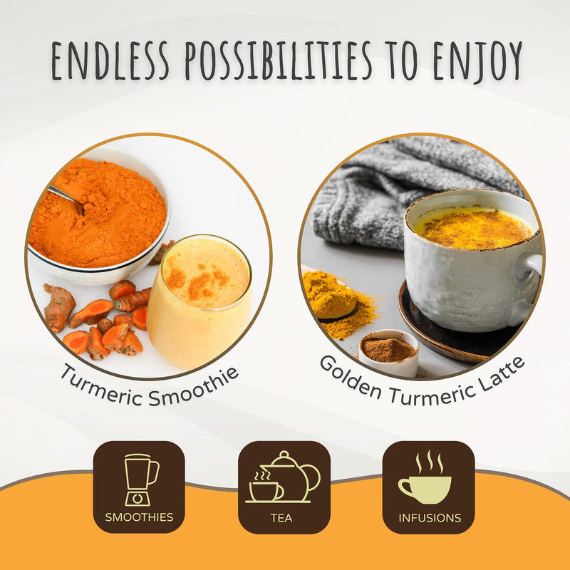 [Australia] - FeelGood Organic Superfoods Pure Curcumin Powder, Organic, Non-GMO, Vegan from Bulk Ground Turmeric Root from India, Curcuma Longa Joint Supplement, 5 oz 