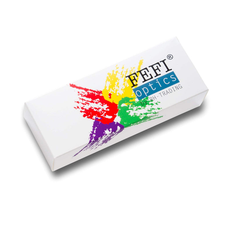 [Australia] - FEFI - Hardcase glasses case with matching microfiber cloth white 