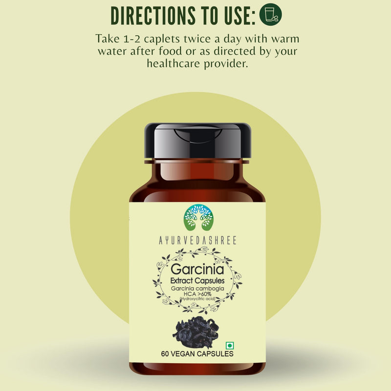 [Australia] - Garcinia Extract 500mg - 60 Vegetarian Capsules|Garcinia Cambogia| All Natural | 100% Vegan | Gluten-Free | GMP Certified Garcinia 60 Count (Pack of 1) 