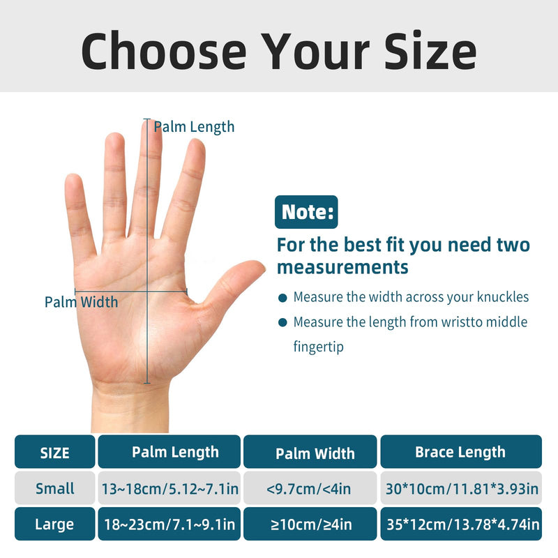 OSK Soft Functional Resting Hand Splint with Finger Separator,Stroke Hand Brace By Restorative Medical,Wrist Brace For Carpal Tunnel,Immobilizer Muscle Atrophy Rehabilitation for Hand,Wrist&Finger(Left,Small) (Left,Small)