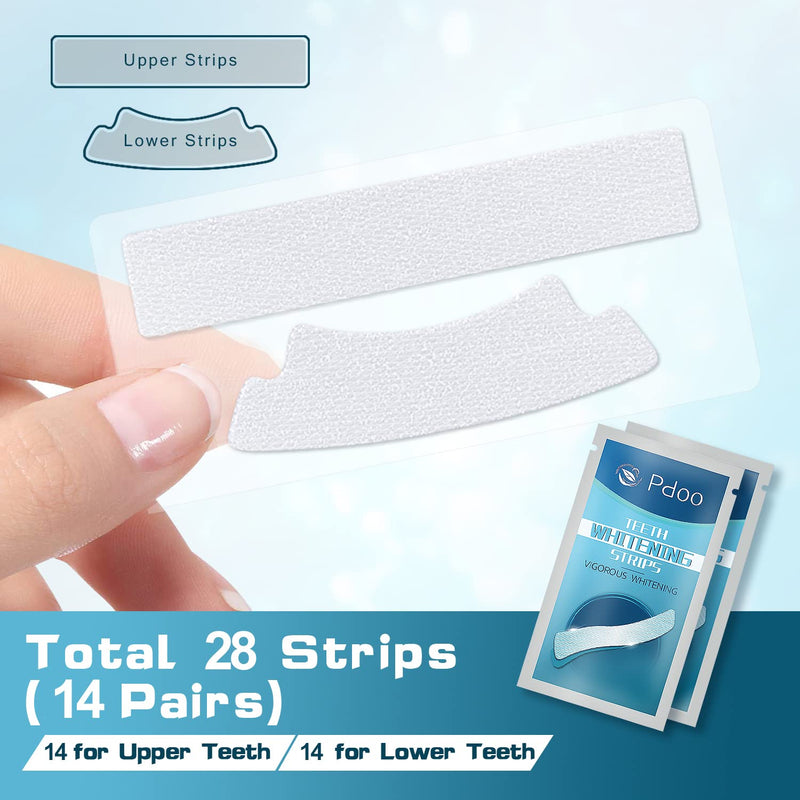 [Australia] - Teeth Whitening Strip - Whitening Strips for Teeth Sensitive, Professional Teeth Whitening Strips, Fast Remove Smoking, Coffee, Wine Stains, Teeth Whitening Kit Pack of 28 Non-Slip Strips 28 Count (Pack of 1) 