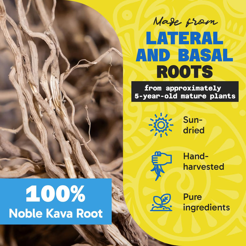[Australia] - Premium Santa Cruz Powder, Medium Grind Noble Root, Easy to Prepare Kava with A Smooth and Creamy Taste, Kava Root Powder, 8 oz 