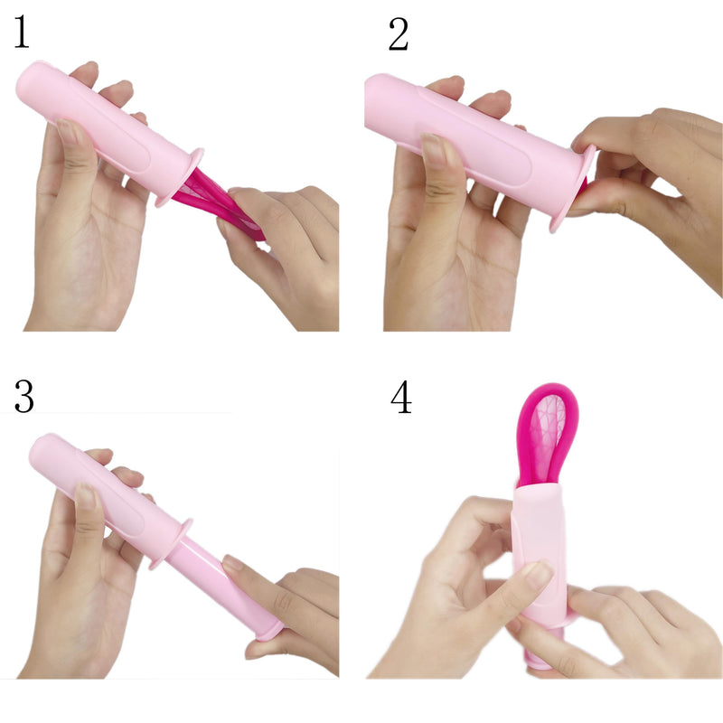 [Australia] - SafeInsert DISC Applicator Only for Menstrual Discs-Ergonomic Insertion Tool, Hygienic Reusable Menstrual Disc Applicator for Women, Comfortble Application with Grip Handle (Pink) Pink 