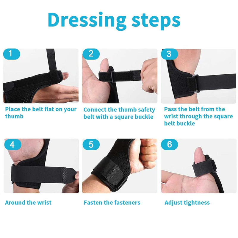 [Australia] - Thumb Spica Splint- Thumb Brace for Arthritis or Soft Tissue Injuries, Lightweight and Breathable, Stabilizing and not Restrictive, Fits Both Hands (Small/Medium) Small/Medium (Pack of 1) 