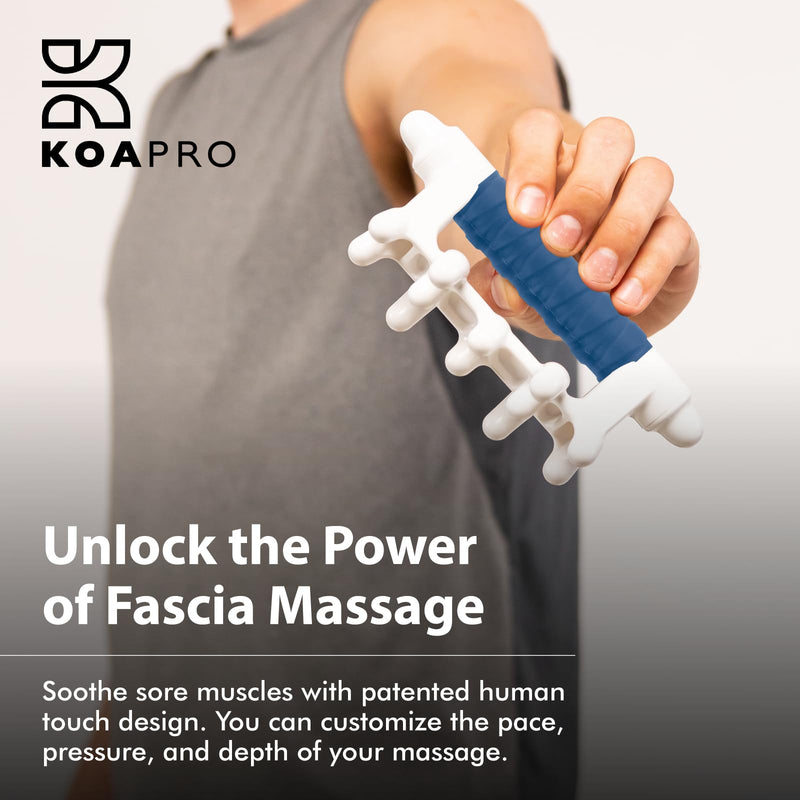 [Australia] - KOAPRO Fascia Massage Tool Blaster for Cellulite, Muscle Knots, Trigger Points & More - All-in-One Full Body Revolutionary Myofascial Release Tool and Facia Blaster Tension Relief Back & Neck Massager Blue Original 