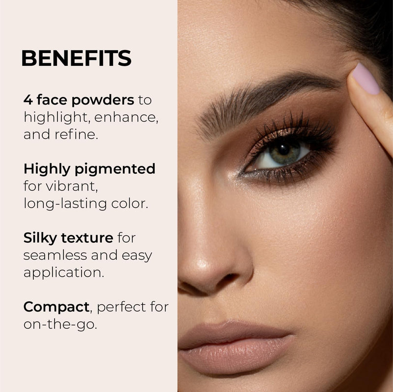 [Australia] - LUMINESS Complete Makeup Kit - Includes Face Palette, Airbrush Foundation, Primer and Brush - Silky, Long-Wearing, Easy to Blend, Perfect Makeup for Older Women, 4-PC Make Up Set (02 - Fair) 02 - Fair 