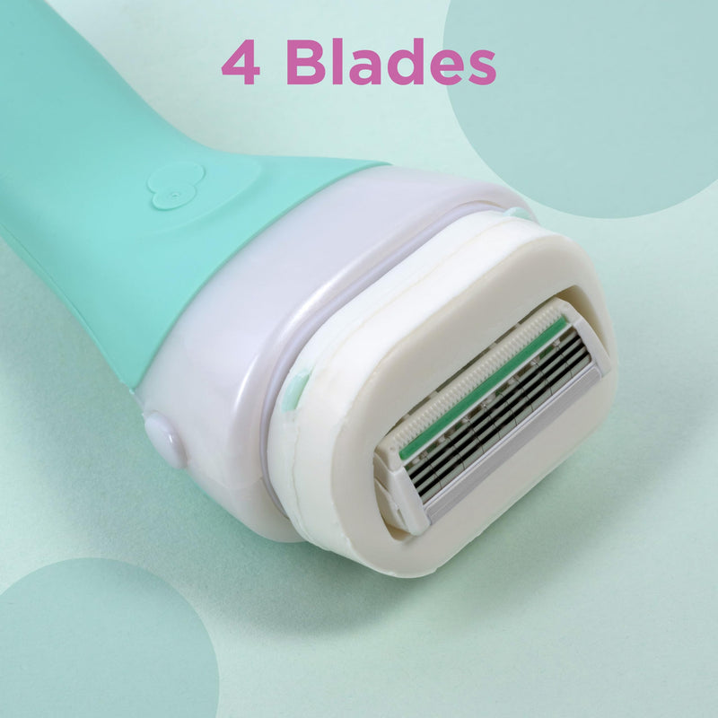 [Australia] - Wilkinson Sword - Intuition Sensitive Care Razor for Women, 3+1 Replacement Blades, No Shaving Gel Required 4 Pieces (Pack of 1) 