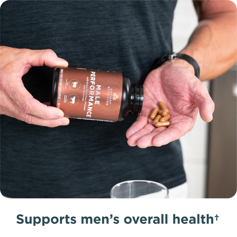 Ancient Nutrition Grass-Fed and Wild Organ Male Performance Tablets