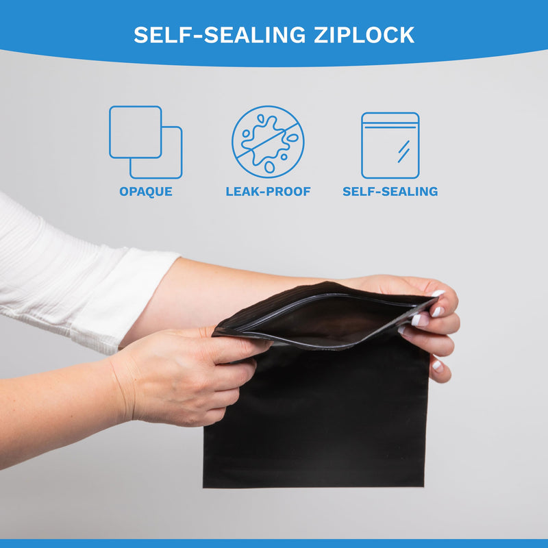 [Australia] - Ostomy Pouch Disposable Bags, Zip Seal Closure, Prevents and Locks in Odors, Mess-Free/Colostomy Bags, Nappies, Incontinence Products, Feminine Pads / 10x10 Bag Size / 60 Count 