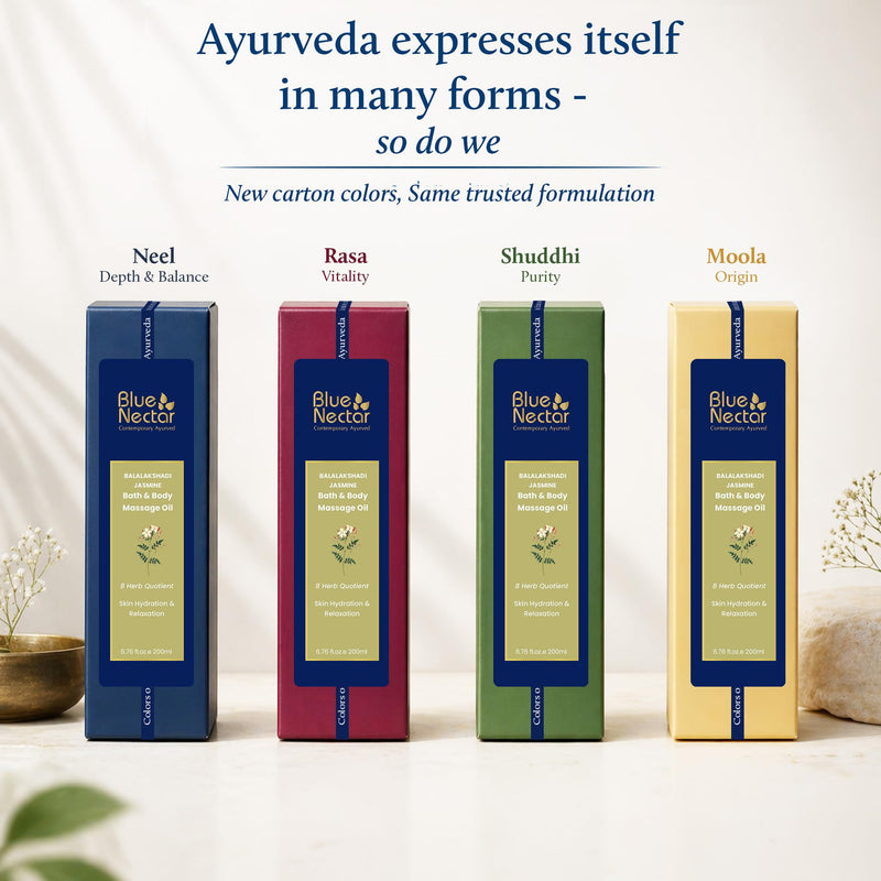 Blue Nectar Jasmine Body Massage Oil | Sensual Massage Oil for Couples | After-Shower Body Oil for Full Body Relaxing Massage Therapy | 8 Ayurveda Oils with Vitamin E & Ashwagnadha (6.76 Fl Oz) 6.76 Fl Oz (Pack of 1)