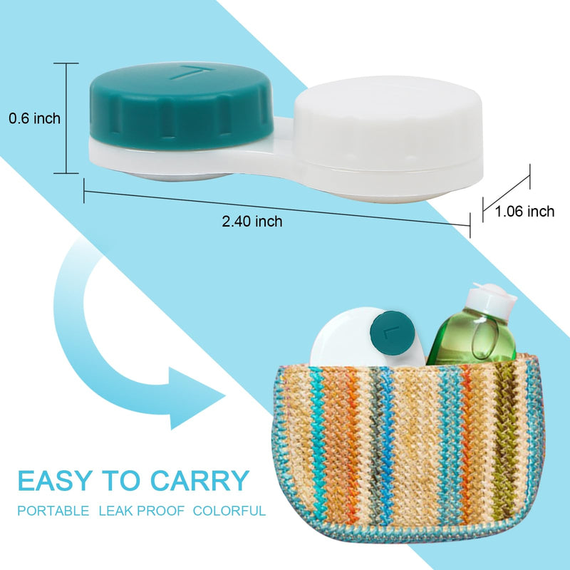 [Australia] - 16 Pack Contact Lens Case Box, Mini Contact Lens Case, Colorful Bulk Box Holder Container 