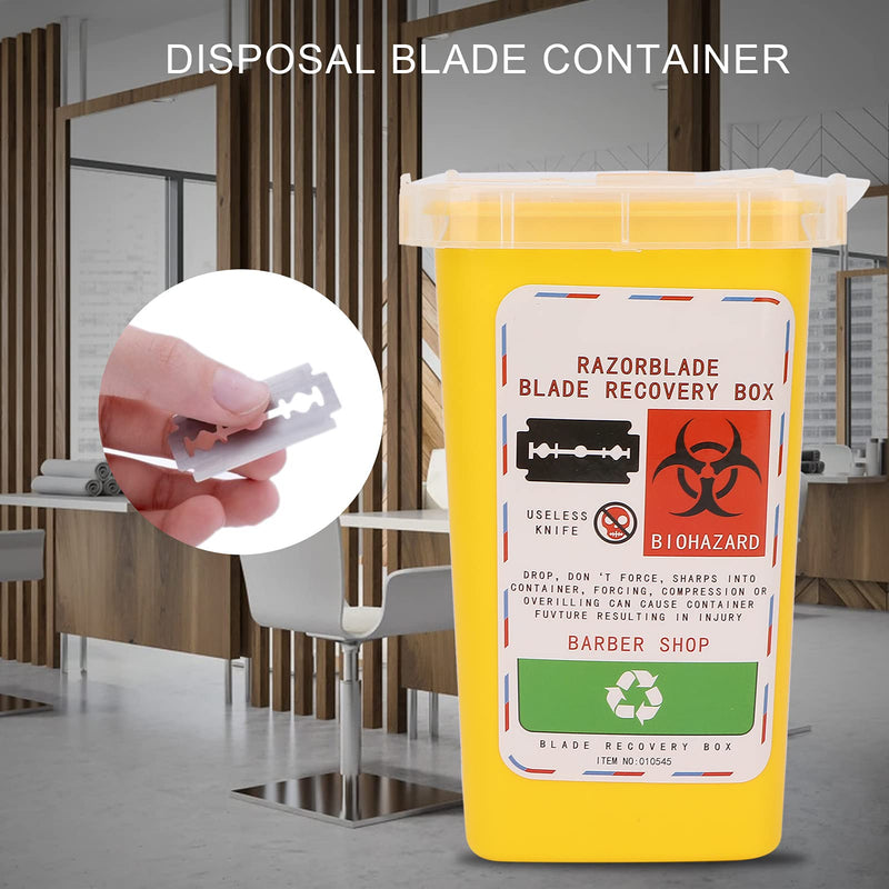 [Australia] - CHICIRIS Blade Disposal Box, Disposal Blade Container, Blade Container for Beauty and Personal Care (Yellow) 