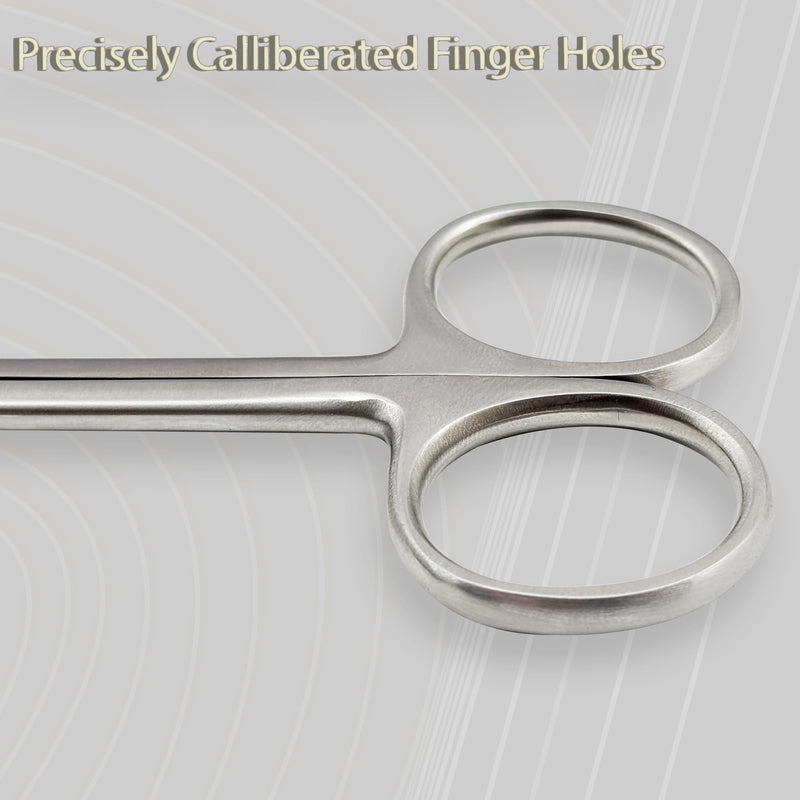 [Australia] - MJW Professional Iris Scissors Made of Stainless Steel Used as Beard, Ears, Nose Hair Scissors, Cuticle Cutting and Craft Scissors with Precise Jaw Cutting Straight Ends Iris Scissor Straight 