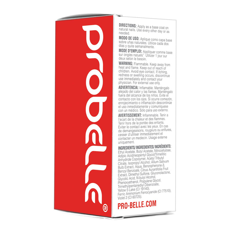 Probelle Nail Maintenance Formula 2, Nail Hardener and Strengthener for soft, brittle, and splitting nails - Reinforces, protects, conditions, strengthens, grows fingernails 5 fl oz/ 15 mL 0.5 Fl Oz (Pack of 1)