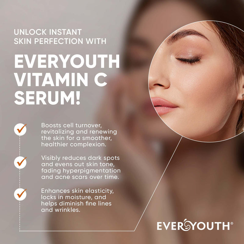Night Cream Face Moisturizer & Vitamin C Serum 20% Bundle, Retinol, Collagen, Niacinamide Anti Aging Overnight Mask and Stem Cell Serum - Save 20%