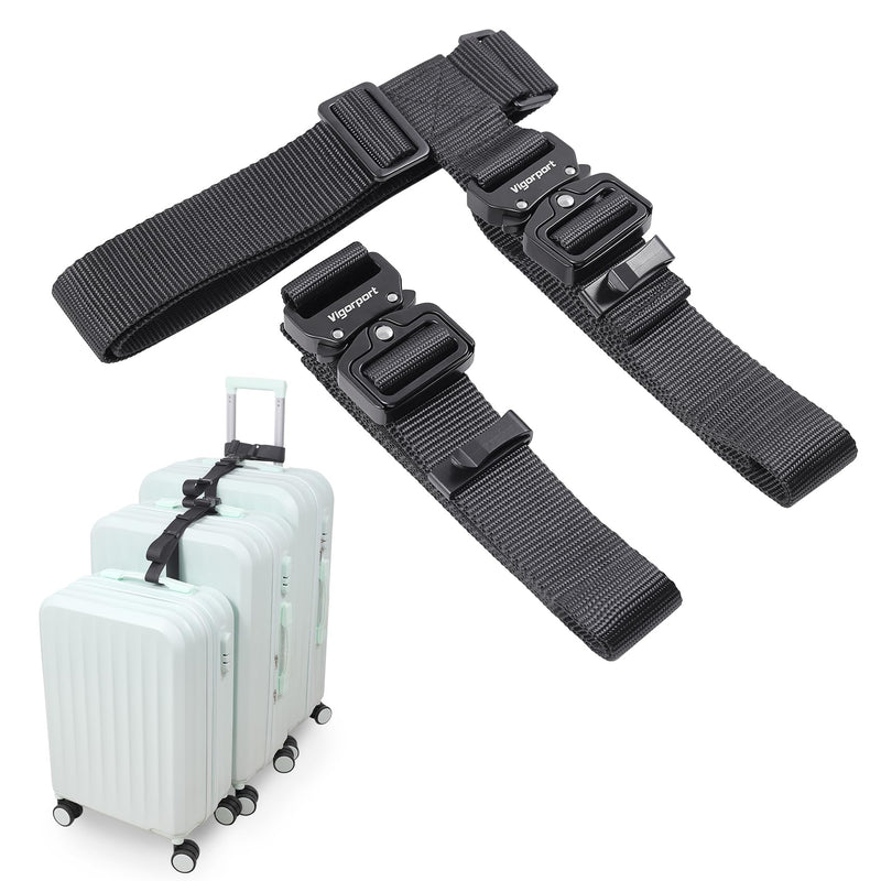 Luggage Straps, Luggage Connector Straps for Suitcases Add A Bag and Connect Your 3 Suitcases Together, J Hook Luggage Strap for Add a Bag
