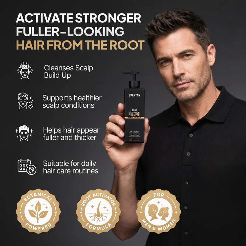 SPARTAN™ Root Activator Shampoo For Men - Hair Growth Shampoo for Hair Loss and Thinning Hair