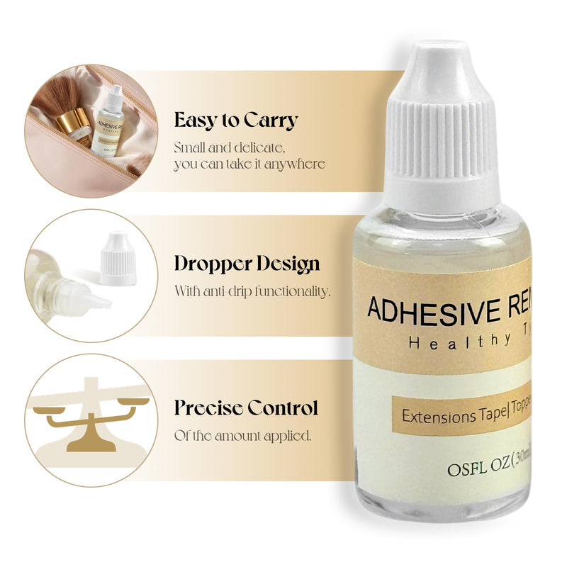 [Australia] - Sunny Hair Adhesive Remover,1 FL Oz Fast Acting Tape in Extensions Remover,Wig Glue,Double Sided Extensions glue in,Proffessional Salon Tape-in Remover 