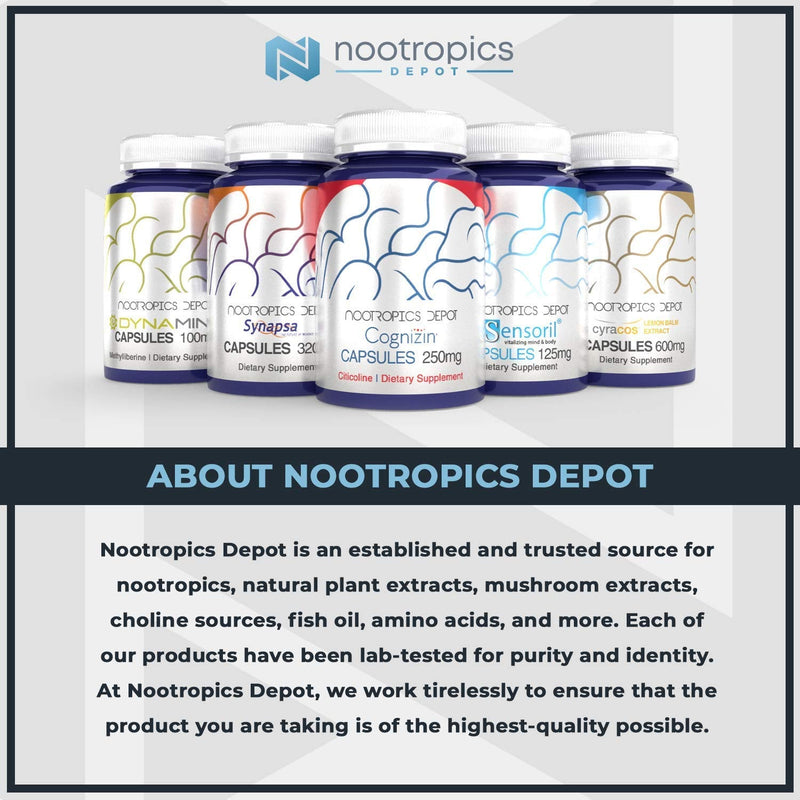 [Australia] - Nootropics Depot Uridine Monophosphate Capsules | Disodium Salt (60 Count) Cognitive Enhancer* | Nootropic | Choline Precursor 60 Count (Pack of 1) 