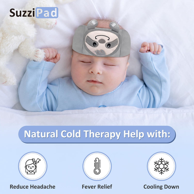 SuzziPad Baby Belly Band for Gas and Colic Relief, Baby Heated Tummy Wrap for Infants Colic Calm, Baby Heating Pad with Natural Warmth, Stomach Relief for Newborns to Toddlers, Cold Pack, Cool Down