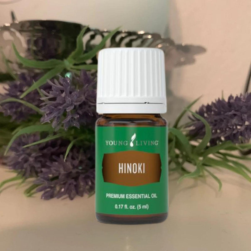Young Living - Hinoki Essential Oil 5 ml | Refreshing & Calming Ambiance | Ideal for Diffusing at Work | Calming Aroma for Studying | Soothing Post-Workout Massage | Meditation Relaxation