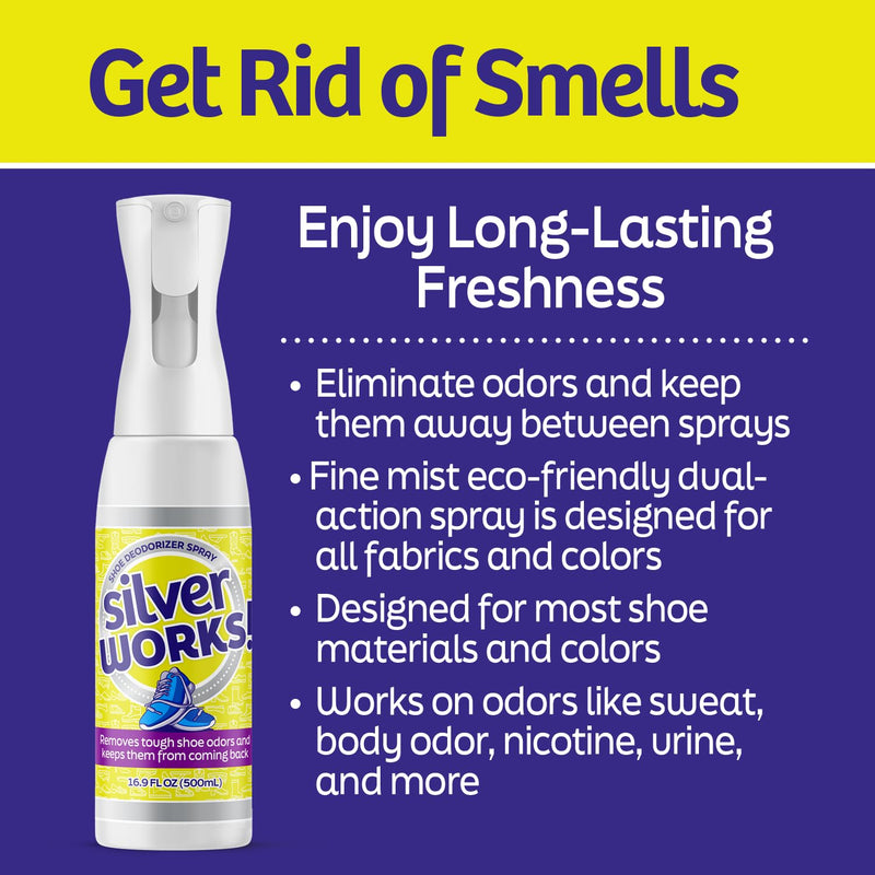 [Australia] - Shoe Deodorizer Spray For Smelly Shoes - Shoe Odor Elimination - Boot, Sneaker, Shoe Smell Eliminator - Stinky Shoes Odor Eliminator, Shoe Freshener Spray -16.9oz 16.9 Fl Oz (Pack of 1) 