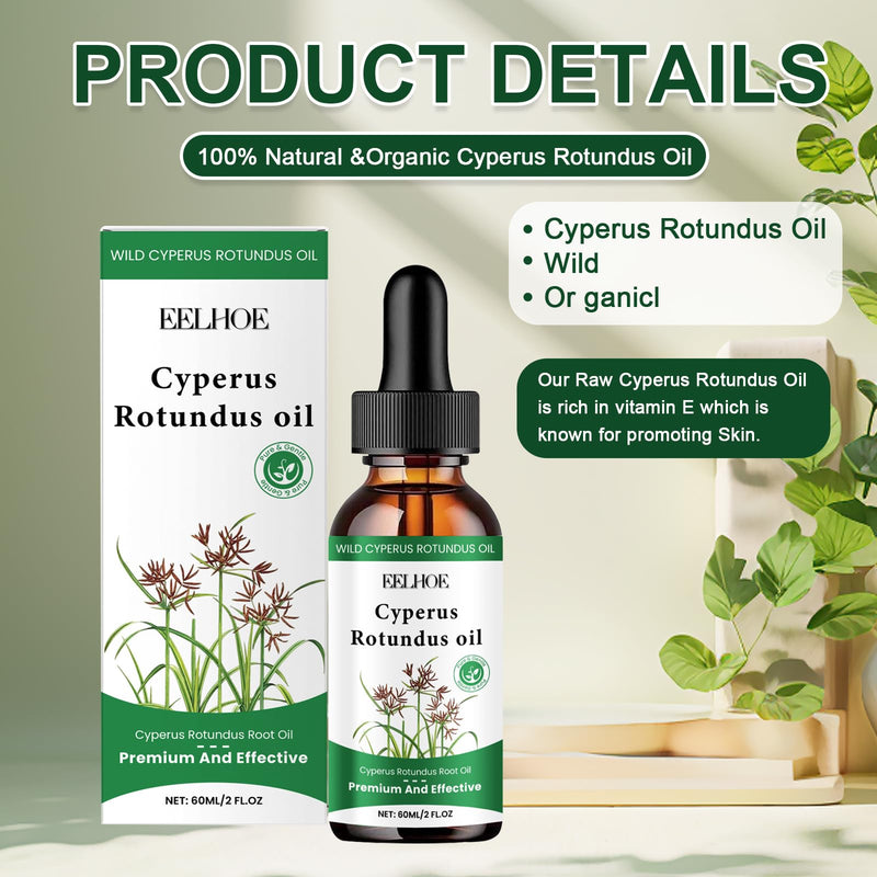 [Australia] - Pack of 2 Cyperus Oil Natural, Cyperus Rotundus Oil, Cyperus Rotundus Oil Hair Removal, Cyperus Oil for Hair Removal, 100% Natural Nut Grass Oil Nourishes the Skin and is Used for Hair Removal (60 ml) 