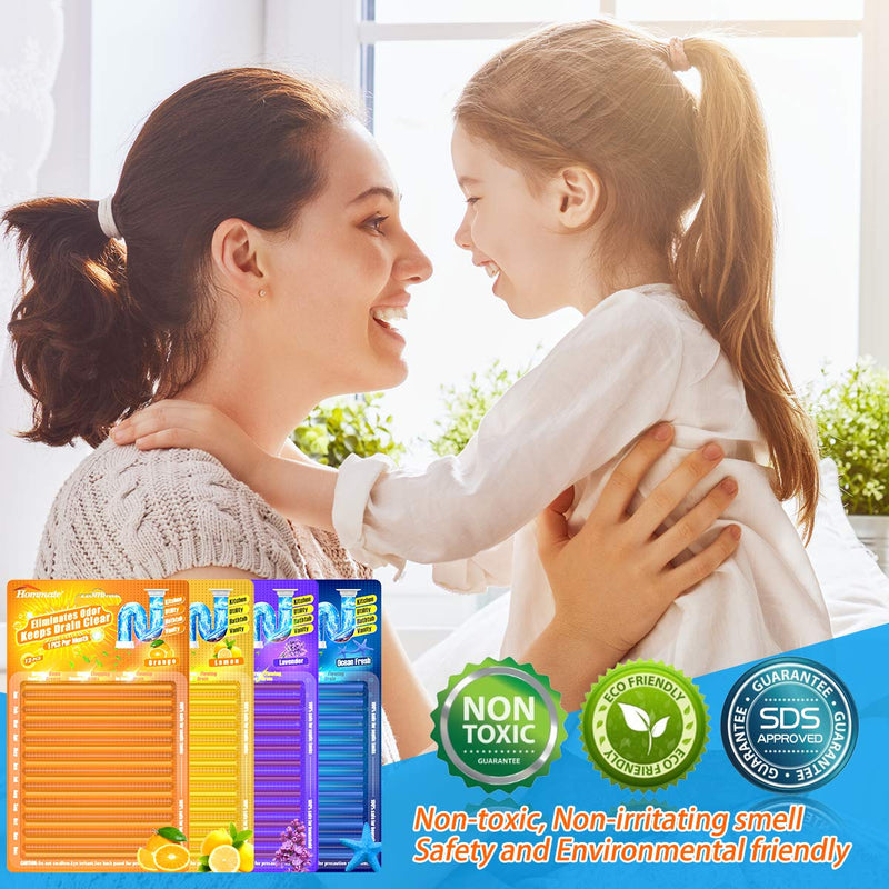 [Australia] - Drain Sticks Drain Stix DrainStix Drain Cleaner Sticks Drain Cleaner and Sticks Disposal Sticks Enzyme for Odor Clogs Remover Sink Septic Sticks for Drain As Seen On TV Unscented 