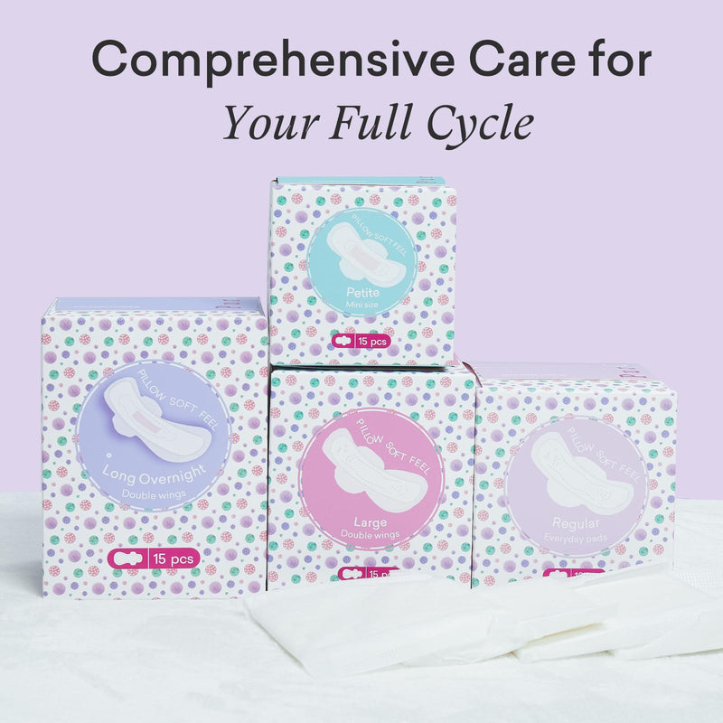 [Australia] - Teens Period Pads with Wings for Tweens, Organic Cotton Sanitary Pads for Teens Girls 9-10-11-12-14 Teen Menstrual Pads, Teen Regular, 18 Count Regular Size (3 Drop) 