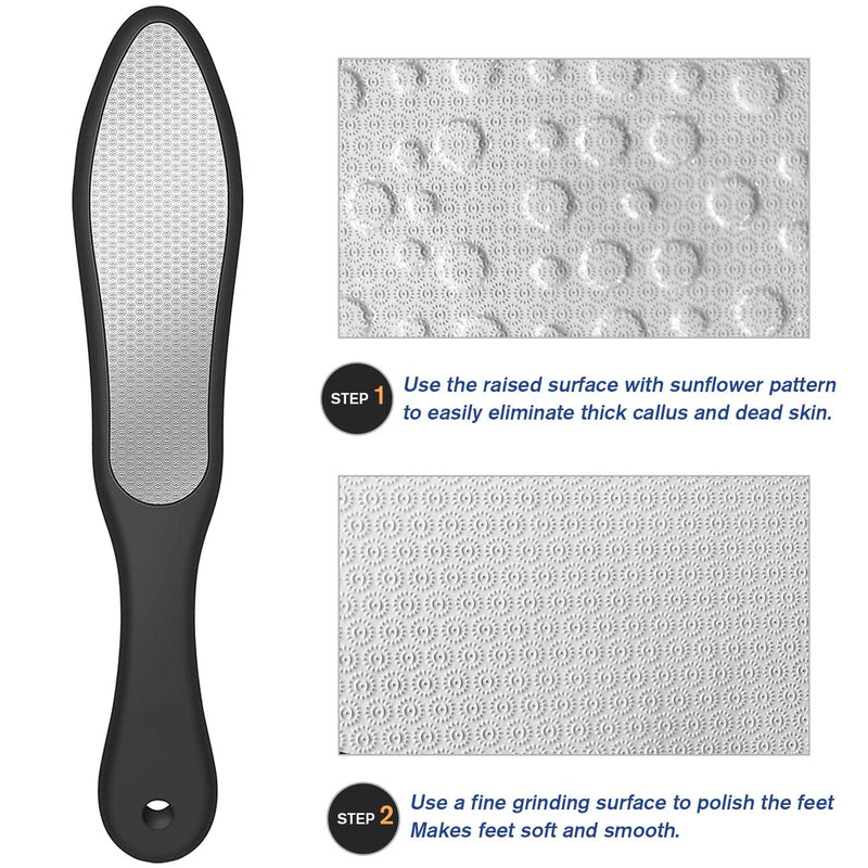 [Australia] - Callus planer foot care, callus file, callus rasp, callus removal foot, callus remover, removes dead and shriveled skin calluses, for pedicure and foot care, double-sided 