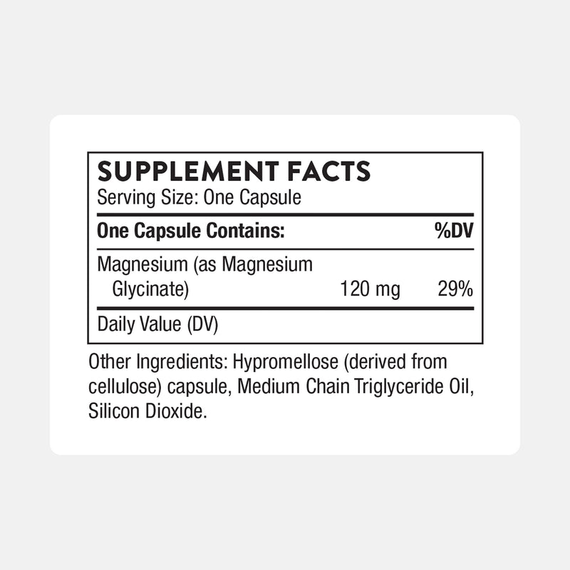 [Australia] - THORNE - Magnesium Glycinate - Support Restful Sleep, Muscle Relaxation, Heart Health, and Metabolism* - Chelated Magnesium Capsules - 90 Servings 