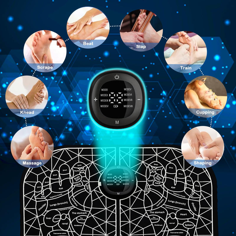 TENS& PMS, Transcutaneous Electric Nerve Stimulation, EMS Foot Massage for Muscle Relaxation and Pain Relief