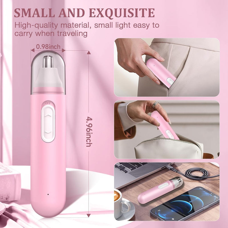 [Australia] - Eyebrow razor nose razor women's nose hair trimmer usb: Celakeety painless eyebrow trimmer nose hair trimmer women and ear hair trimmer, rechargeable 2 in 1 facial hair trimmer 