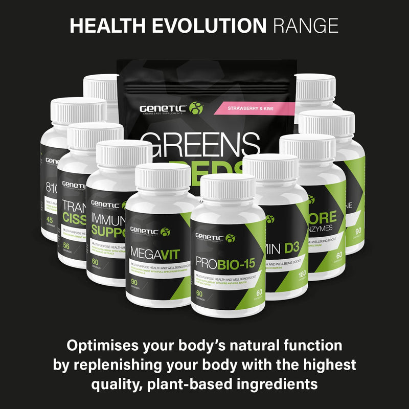 Genetic Supplements - Vitamin D3 - Vitamins and Supplements - Health Vitamins - 180 Capsules