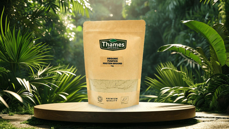 Thames Organic Organic Pumpkin Protein Ground | Plant-Based | Vegan | Gluten-Free | Nutrient-Rich Superfood 1kg