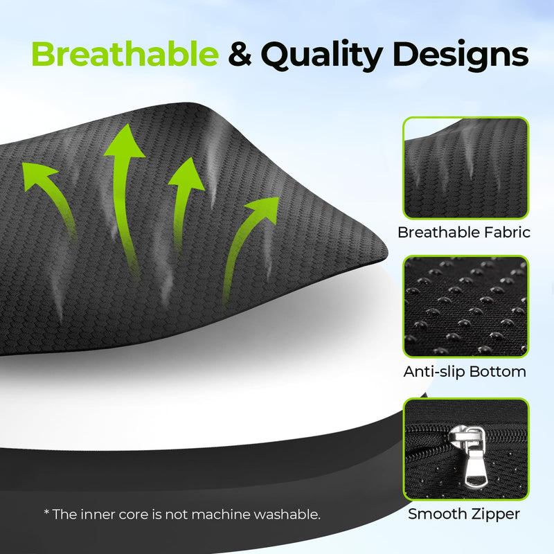 [Australia] - AUVON Donut Pillow for Tailbone Pain & Hemorrhoid Pain Relief, Memory Foam Seat Cushion with Balanced Support & Softness for Postpartum, Pregnancy Surgery, Coccyx, Suits Office & Home Chairs Sitting 