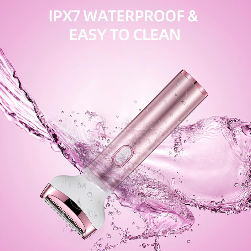[Australia] - Wet & Dry Electric Razor for Women Body Razors 4-in-1 Facial Hair Remover Electric Shaver and Facial Hair Remover Painless Ladies Body Razors for Nose Face Body Leg Bikini Arm Hair 