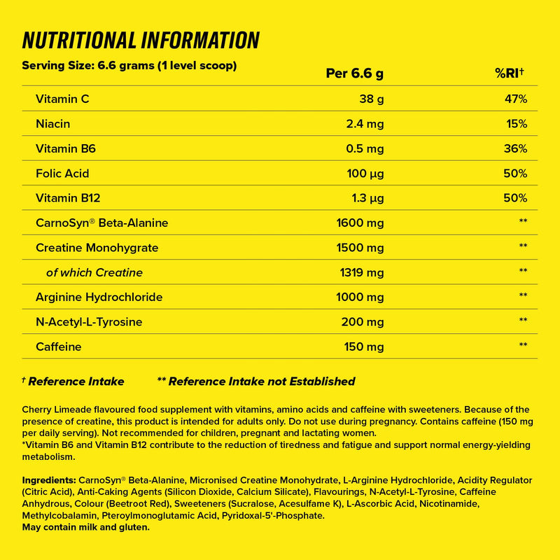 C4 Original Beta Alanine Sports Nutrition Bulk Pre Workout Powder for Men & Women | Best Pre-Workout Energy Drink Supplements | Creatine Monohydrate | Cherry Limeade | 30 Servings