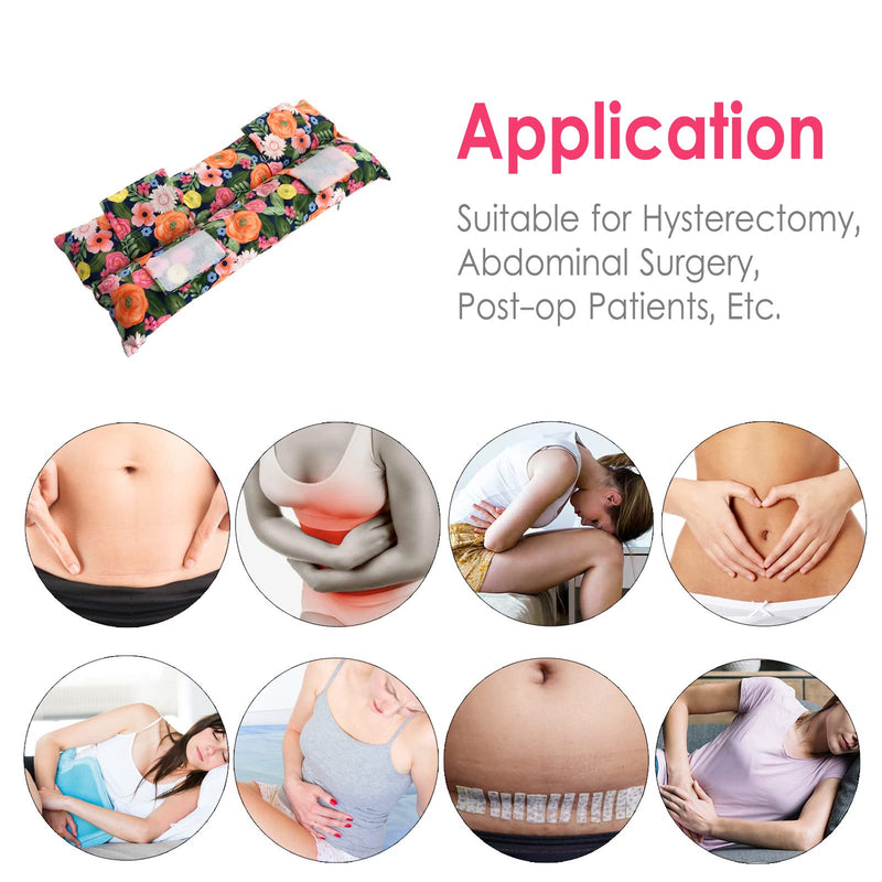 [Australia] - Hysterectomy Pillow Hysterectomy Recovery Must Haves Tummy Tuck Pillow After Surgery C Section Belly Pillow Post Abdominal Surgery Gifts Floral, Vibrant Flower 