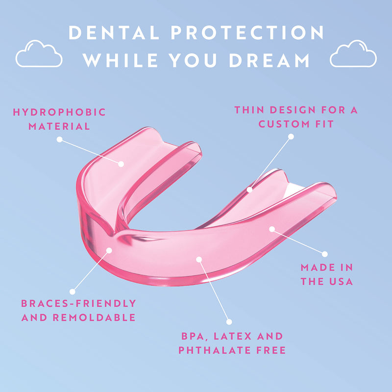 [Australia] - Protect The Crown Night Guard 2 Pack - Mouthguard for Teeth Grinding & Clenching, Professional Mouth Guard for Light and Heavy Grinding (Pink) Pink 