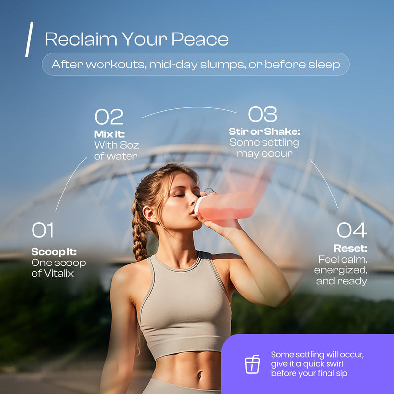 [Australia] - Vitalix Cortisol Cocktail‚ÄìPremium Calm Drink Mix | Cortisol Supplements for Women & Men + Cortisol Detox | Ashwagandha KSM 66, Magnesium Glycinate, L Theanine | Raspberry Lemonade ‚Äì 30 Servings 