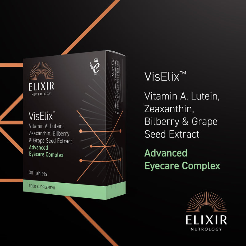 Eye Health & Vision Support | Helps Maintain Normal Vision & Visual Comfort | Lutein, Zeaxanthin & Vitamin A | With Bilberry & Grape Seed Extract | Daily Antioxidant Eye Support | 30 Tablets | UK Made
