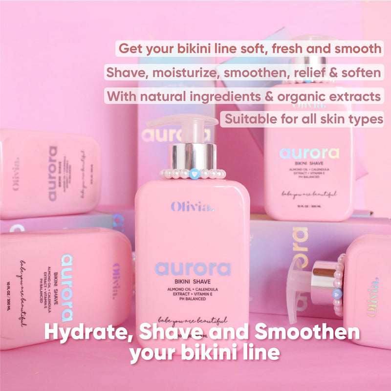 [Australia] - Olivia Beauty Ultra-Gentle Shaving Cream for Women - Organic Shave Butter, Intimate Bikini & Leg Shave Cream - Moisturizing & Fragrance-Free - Ideal for Sensitive Skin - 10 Fl Oz 