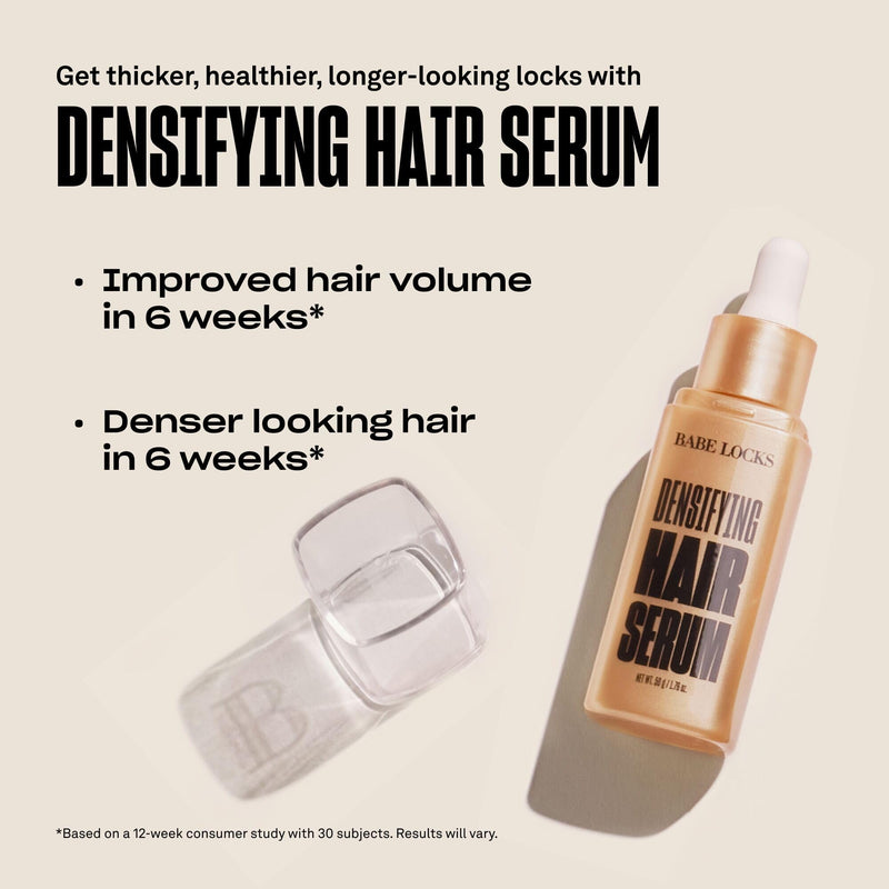 Babe Original Densifying Hair Serum for Thinning Hair | Densifying hair serum provides support for thinning hair & helps prevent hair loss for fuller, thicker-looking hair
