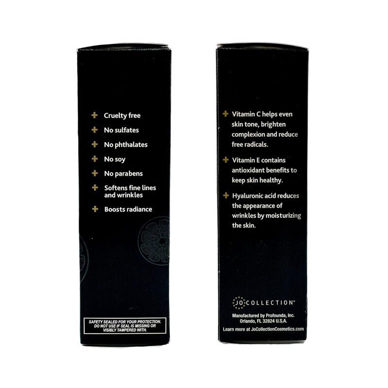 Vitamin C Serum with Hyaluronic Acid and Vitamin E | Thin serum quickly sinks into skin for a bright and glow finish | Boost Radiance | Softens fine lines and wrinkles | No sulfates | 1 Fl oz