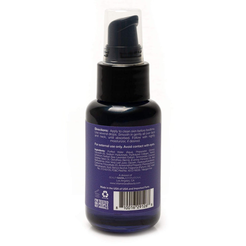 Night Concentrate Serum with Sea Lavender and Jojoba by Vitamins and Sea beauty