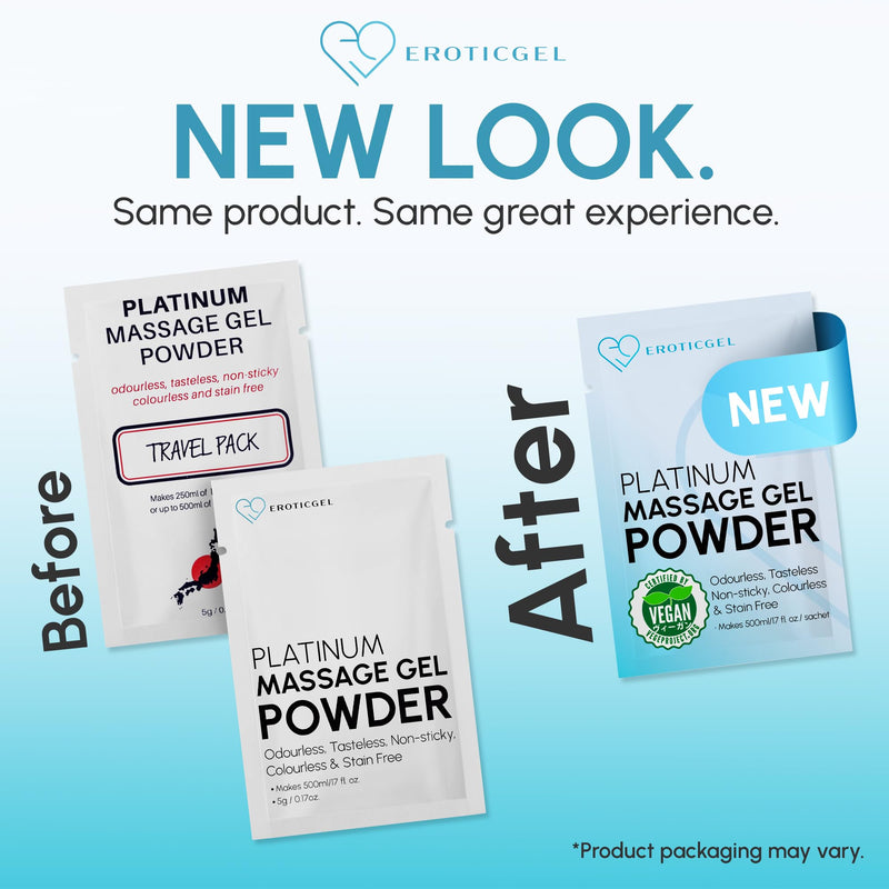 [Australia] - Premium Nuru Massage Gel Powder (Pack of 10) Pack of 10 