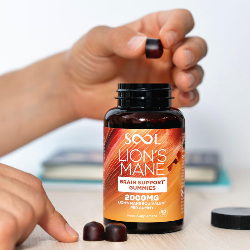 SOOL Lion's Mane Mushroom Gummies, 2000mg, 60pcs