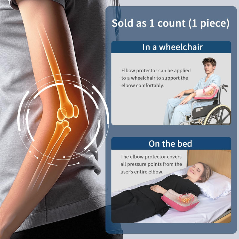 [Australia] - Elbow Pads Elbow Protectors for Elderly and Bedridden Patient, Elbow Protector with Soft Fibre, Samll Size 1 Count (Small) 